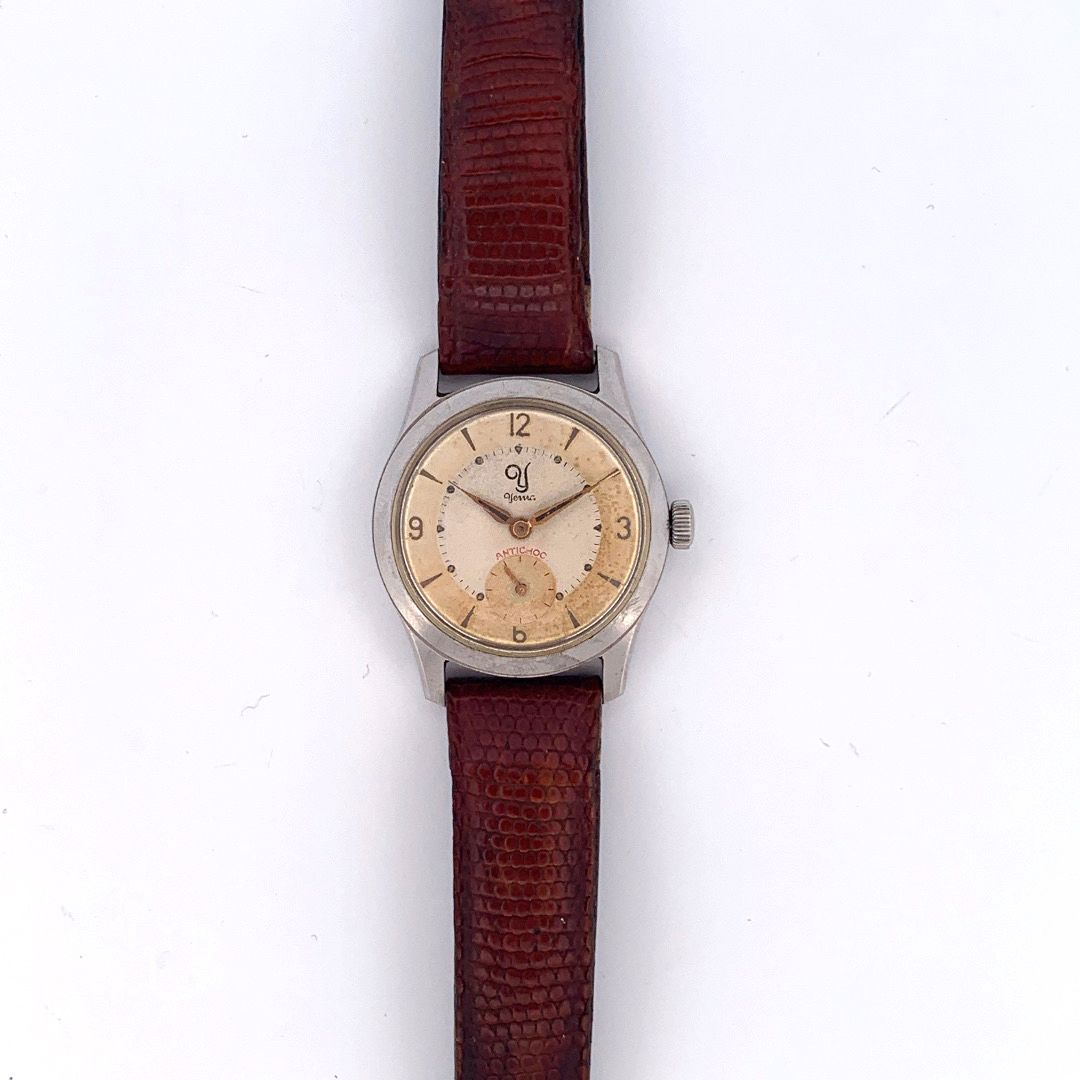 Null YEMA

MONTRE classique homme.

Vers 1950.S

érie : 4847. 

Boitier : Acier.&hellip;