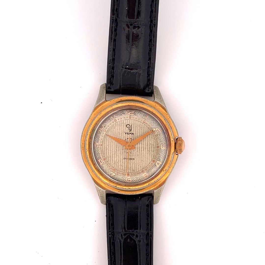 Null YEMA

Reloj clásico de hombre.

Alrededor de 1950.

Serie: 16527. 

Caja : &hellip;