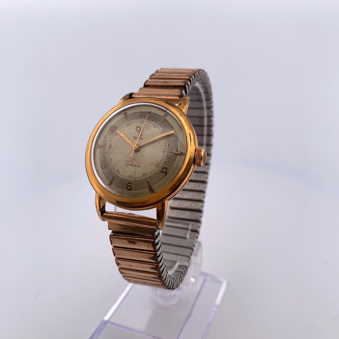 Null YEMA

Reloj clásico de hombre.

Alrededor de 1950.

Serie: 15908. 

Caja : &hellip;