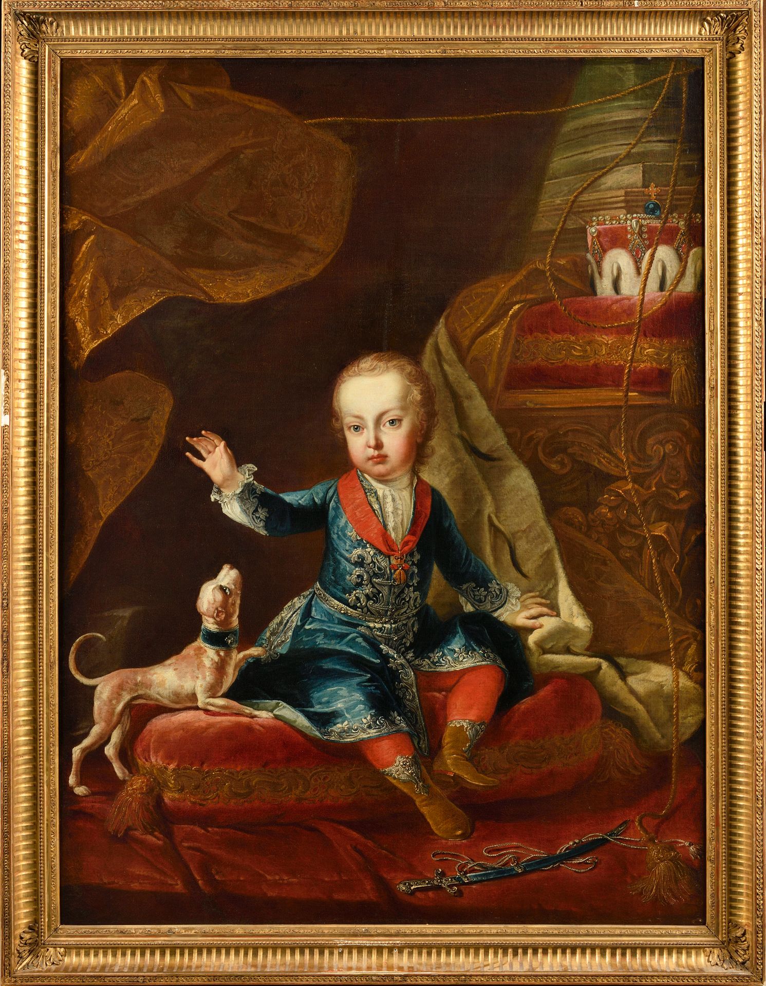 Null 归功于马丁-范-迈腾斯（1695 - 1770）。

约瑟夫大公小时候的画像，未来的皇帝约瑟夫二世（1741-1790）。

帆布

高度：124厘米&hellip;