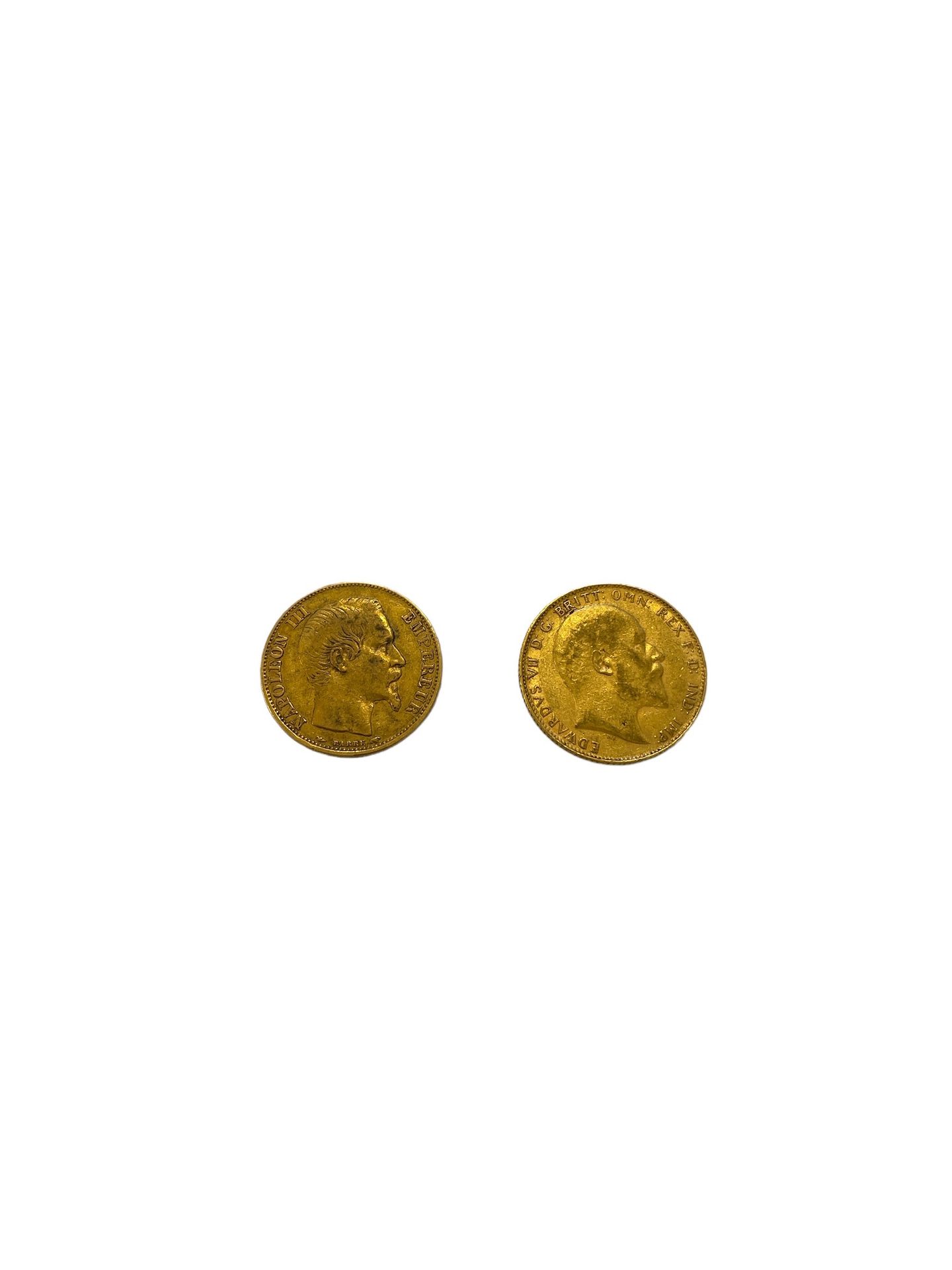 Null 法国-意大利
- 1枚20法郎金币
- 1位君主爱德华七世
重量：14.3克