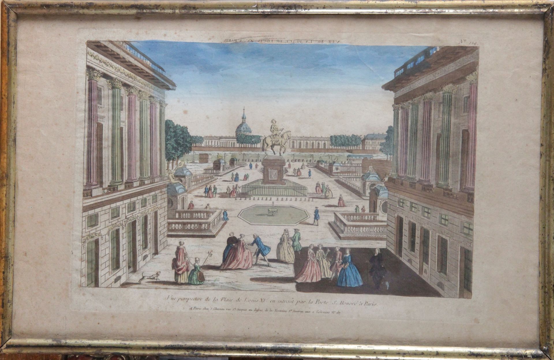 Null VUE D’OPTIQUE DE LA PLACE LOUIS XV

Gravure en couleur 

33 X 53 cm 

(piqû&hellip;