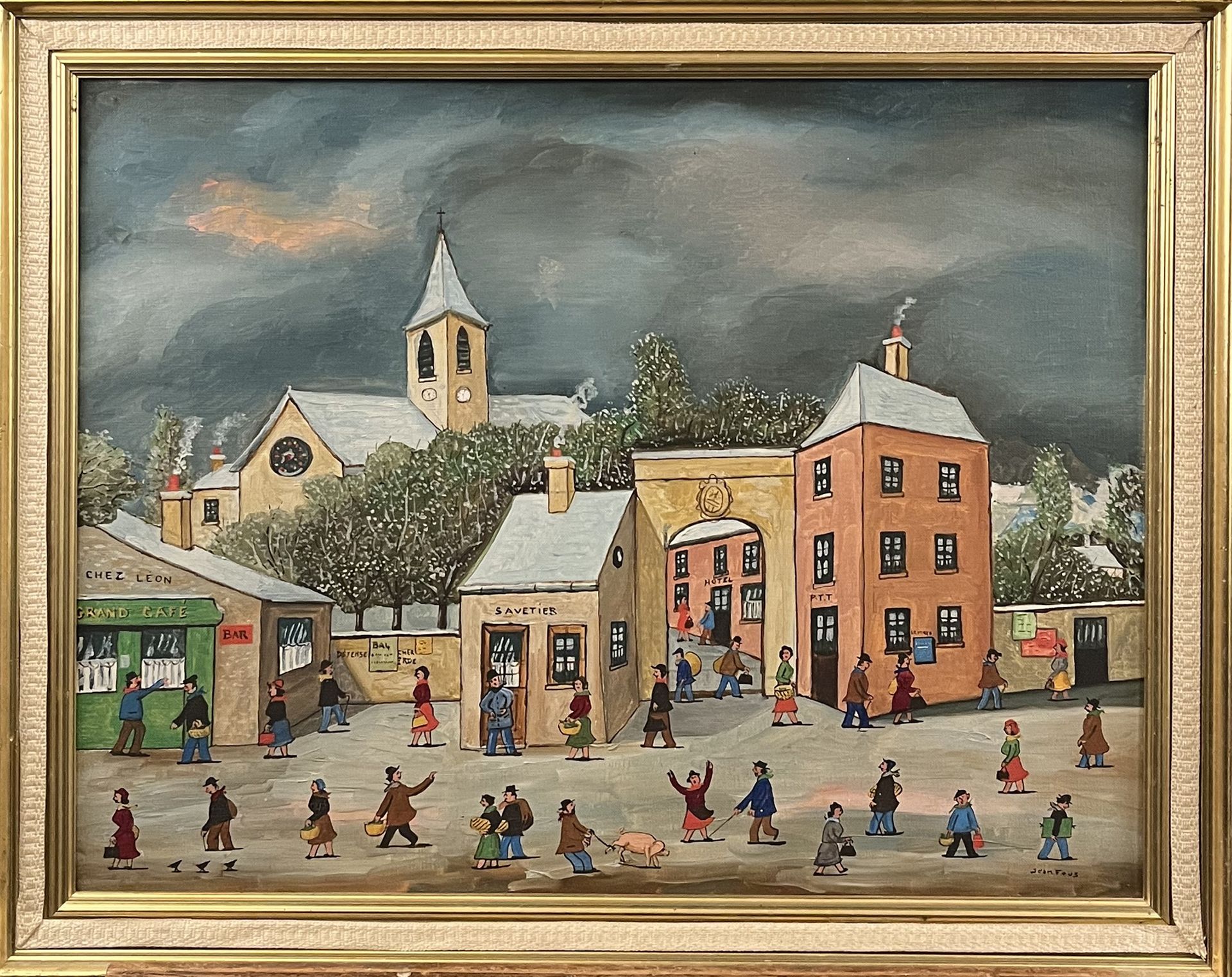 Null JEAN FOUS (1901-1971)

"Return of the winter market".

Oil on canvas signed&hellip;