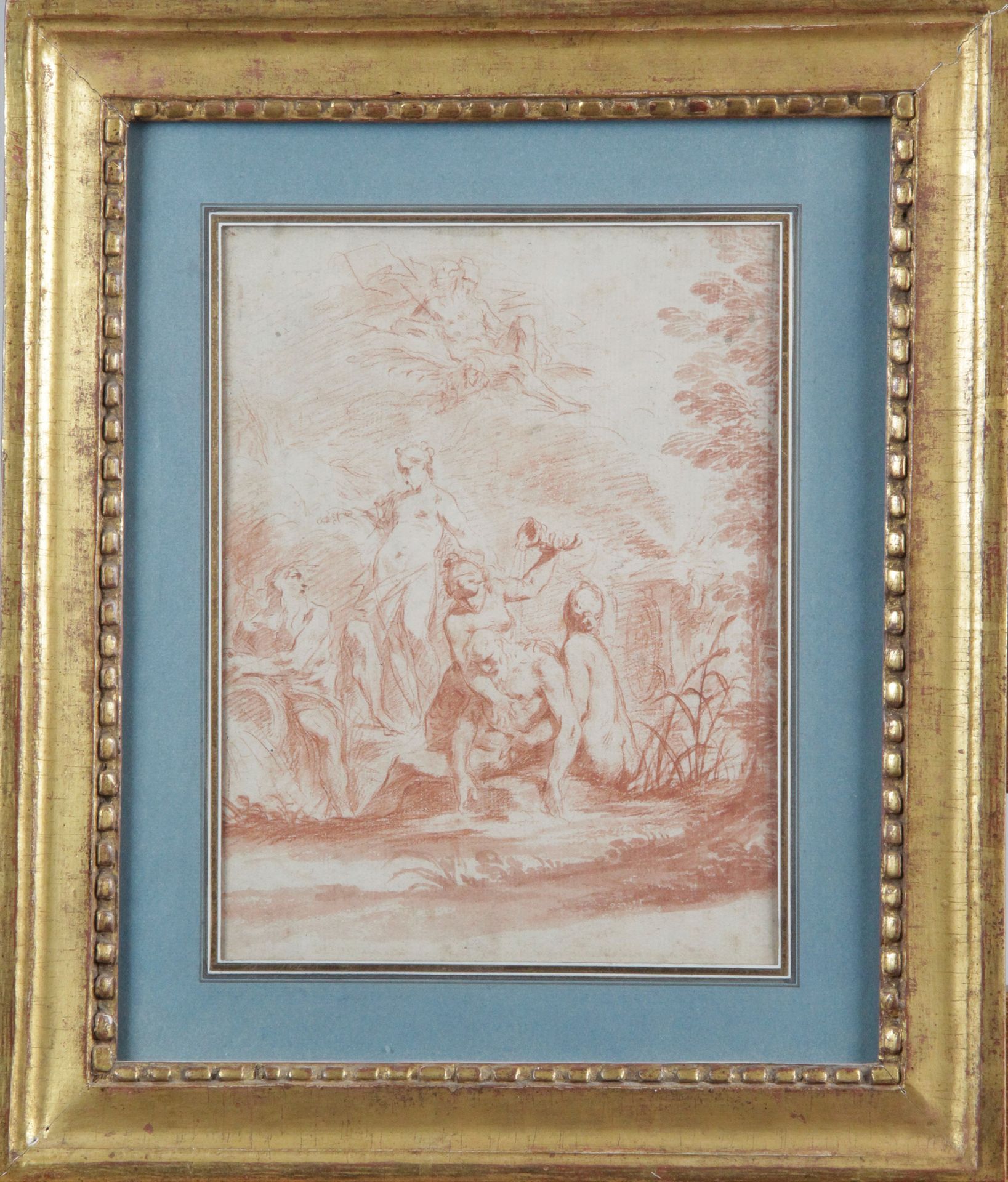 Null 维托里奥-玛丽亚-比加里（Vittorio Maria Bigari）（博洛尼亚1692-1776）。

"风景中的河神和仙女

阴阳水洗，水印纸

&hellip;