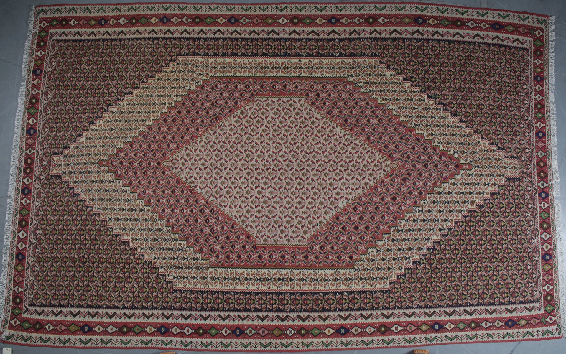 Null TAPIS KILIM SENE (Iran) vers 1990.

Travail à l’Eguilles, technique de la t&hellip;