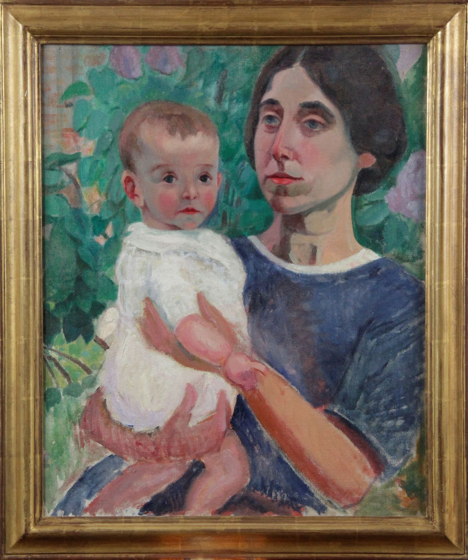 Null École française du XXe siècle "Mère et son enfant".

Huile sur toile.

61 x&hellip;
