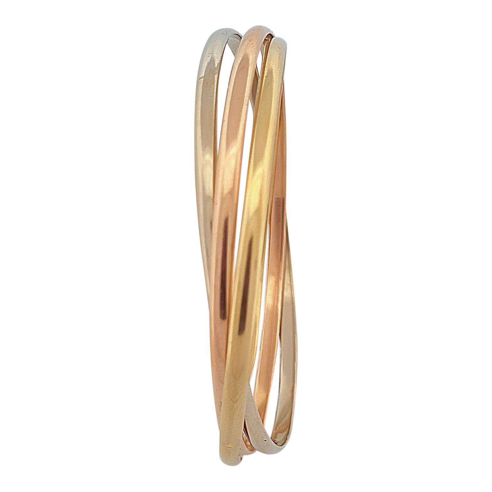 Null CARTIER 
TRINITY
BRACELET
decorated with three rushes in three shades of go&hellip;