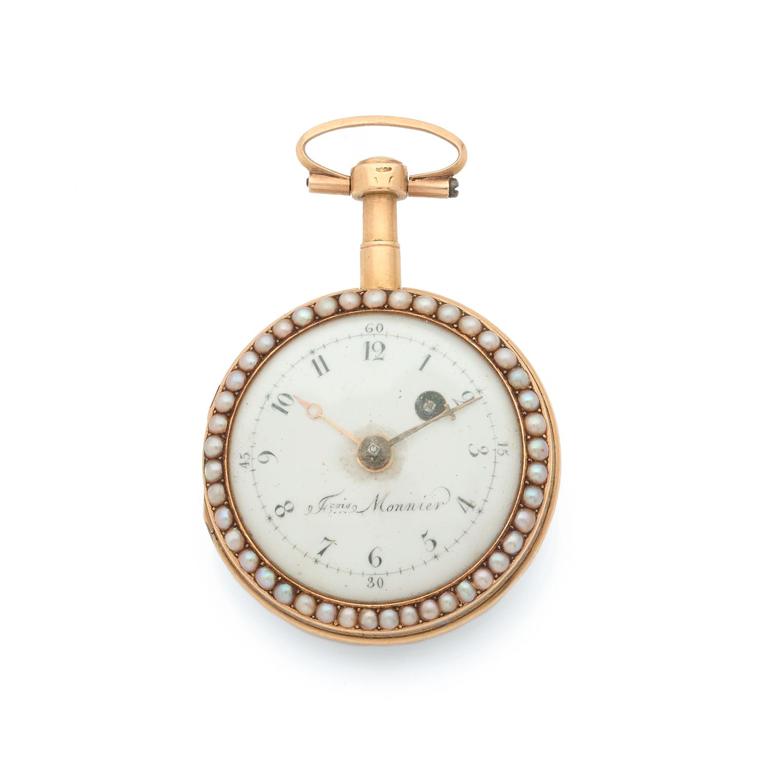 Null OROLOGIO DA COLLO
Circa: 1820. 
Elegante orologio da polso antico. Cassa ro&hellip;