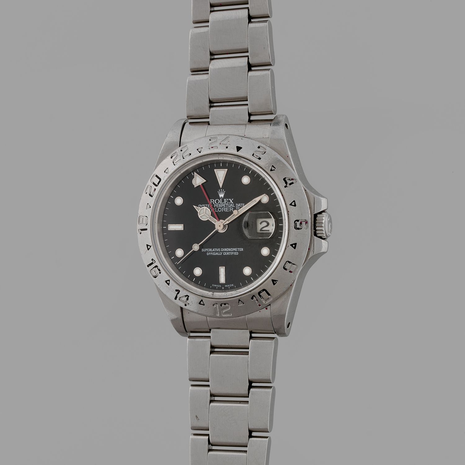 Null ROLEX 
Explorer II 
Ref : 16550. 
Circa : 1984
Steel wristwatch with 24-hou&hellip;