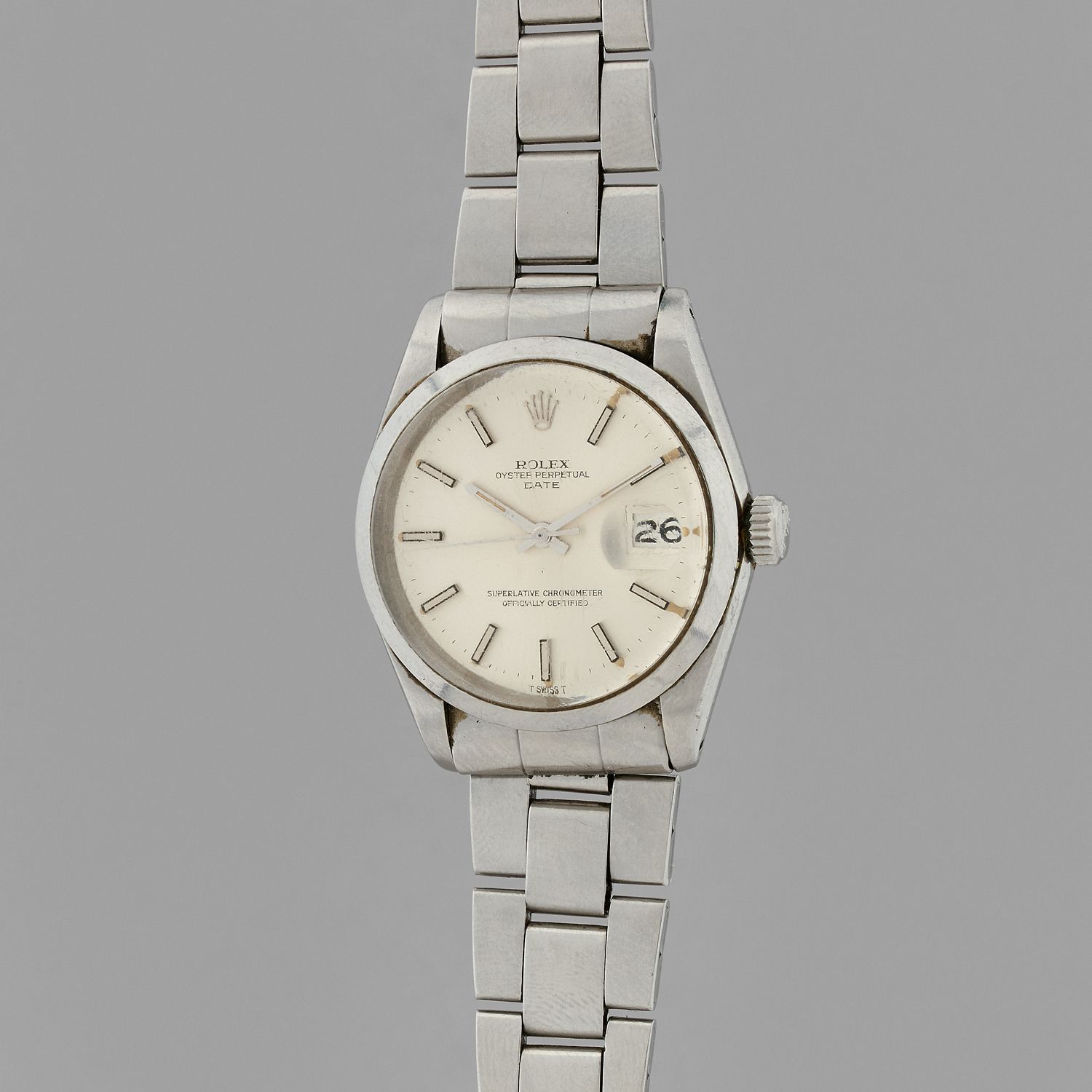 Null ROLEX
Oyster Perpetual Date.
Ref : 1500.
Vers: 1974.
Montre bracelet en aci&hellip;