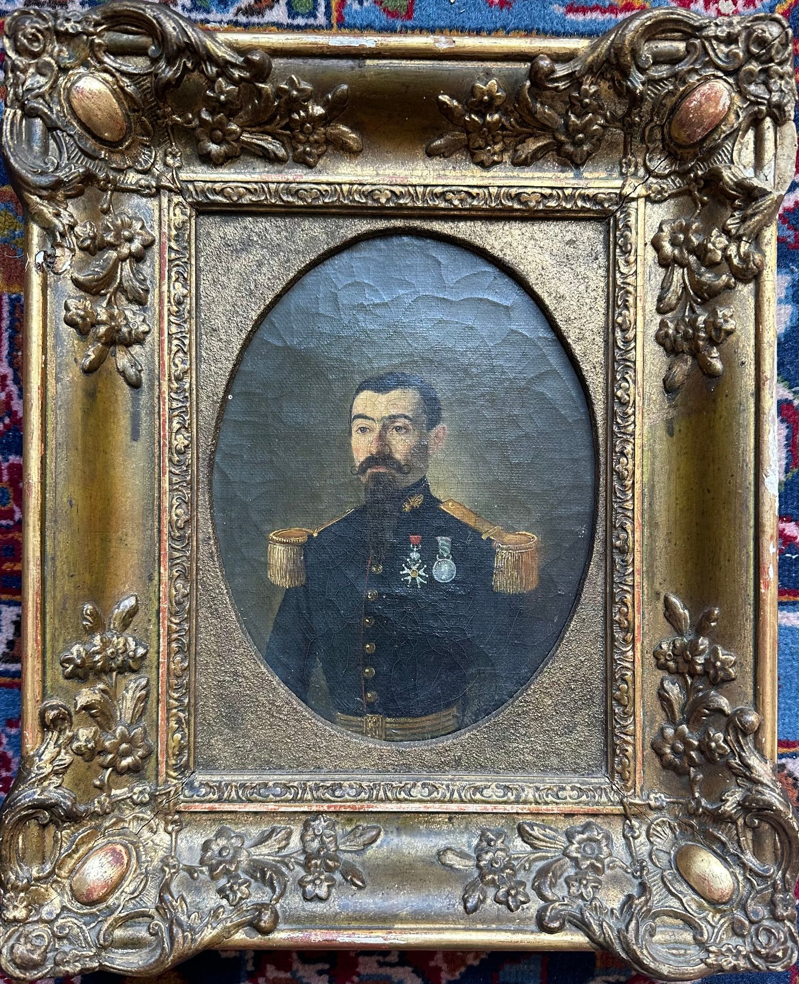 Null ECOLE FRANCAISE du XIXe siècle
Portrait d'un Officier en uniforme sous le S&hellip;