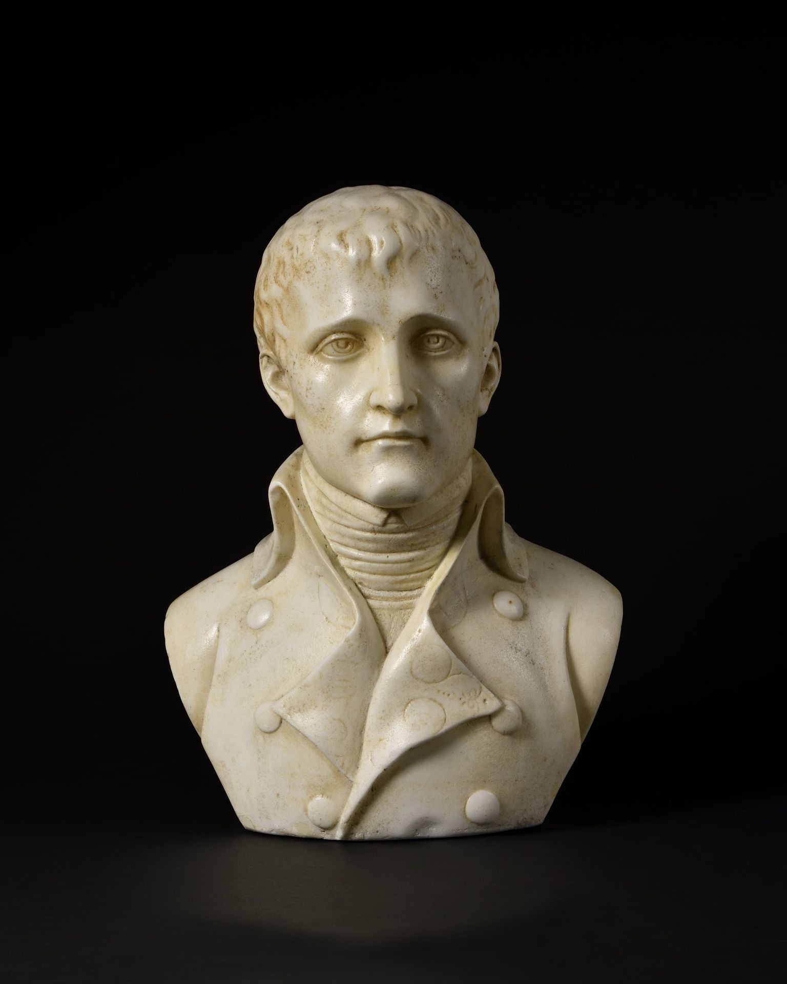 Null BOIZOT, D'APRES. 
" Bonaparte, Erster Konsul der Republik ". 
Marmorbüste m&hellip;