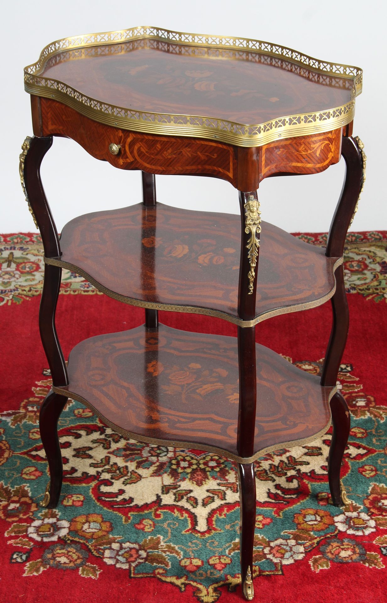 Null SMALL LIVING ROOM TABLE in marquetry and veneer of rosewood, violetwood, an&hellip;