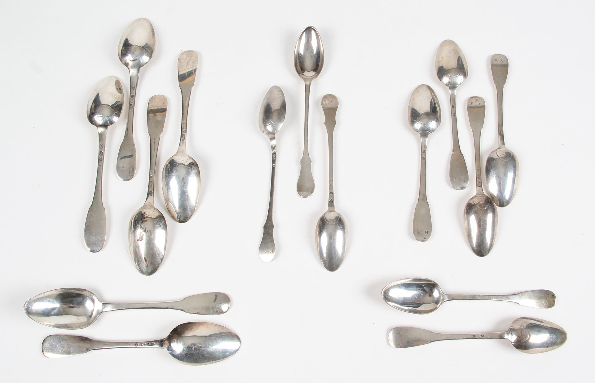 Null LOT OF SMALL SPoons in silver, uniplat model, including : 

- 6 small spoon&hellip;