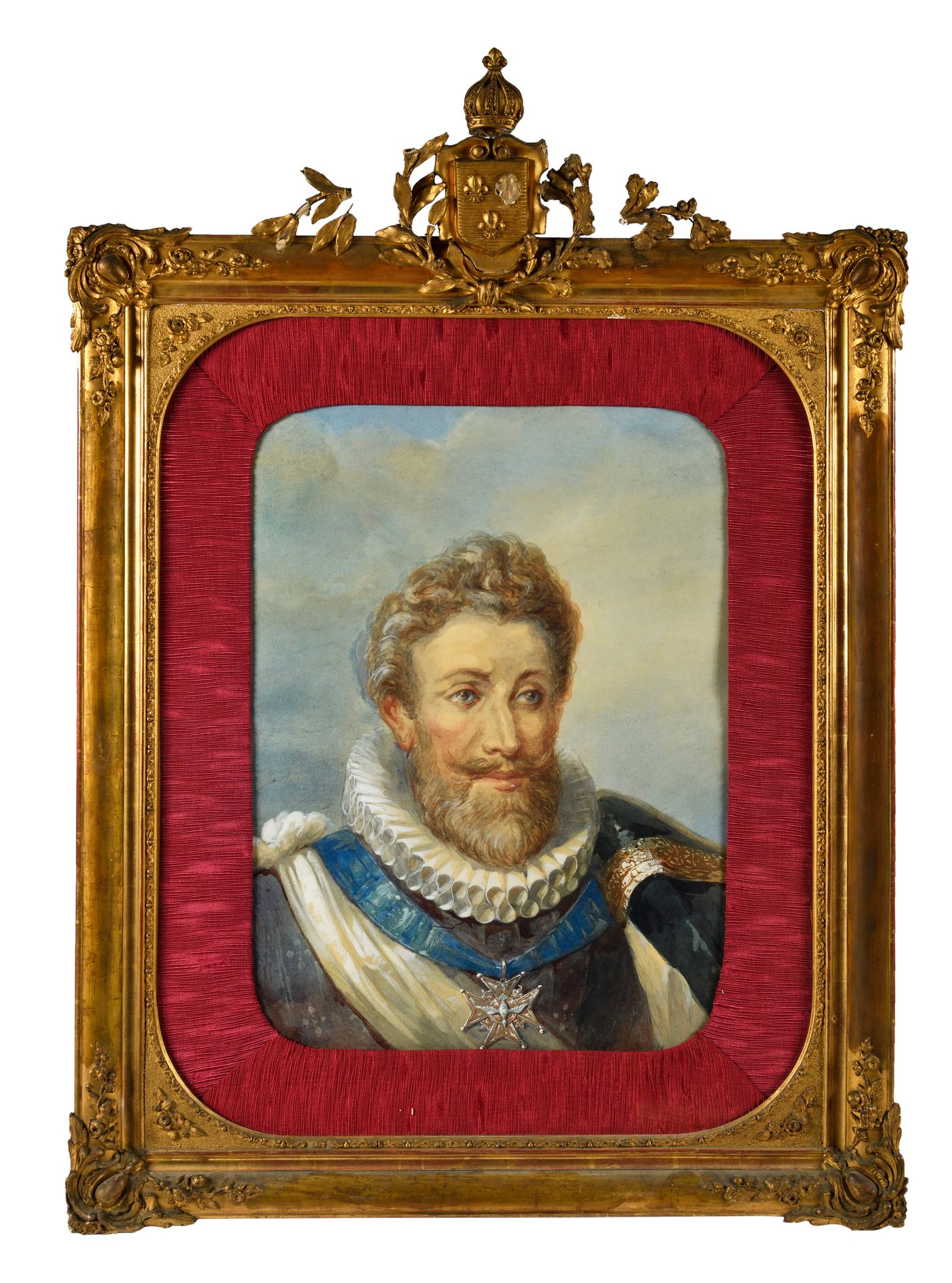 Null Orlando NORIE (1832-1901)
Portrait du roi Henri IV
Aquarelle gouachée sur p&hellip;