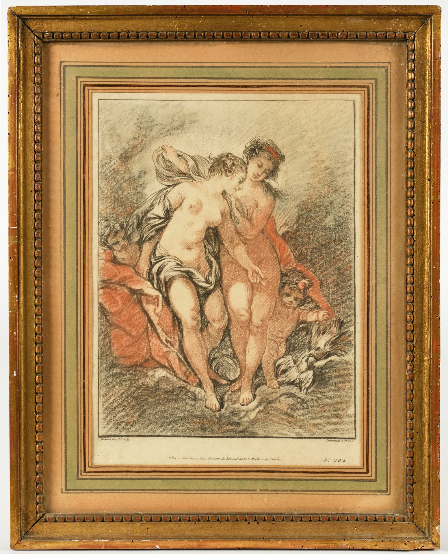 Null François BOUCHER (1703-1770), d'après
Vénus au bain 
A Paris chez Demarteau&hellip;
