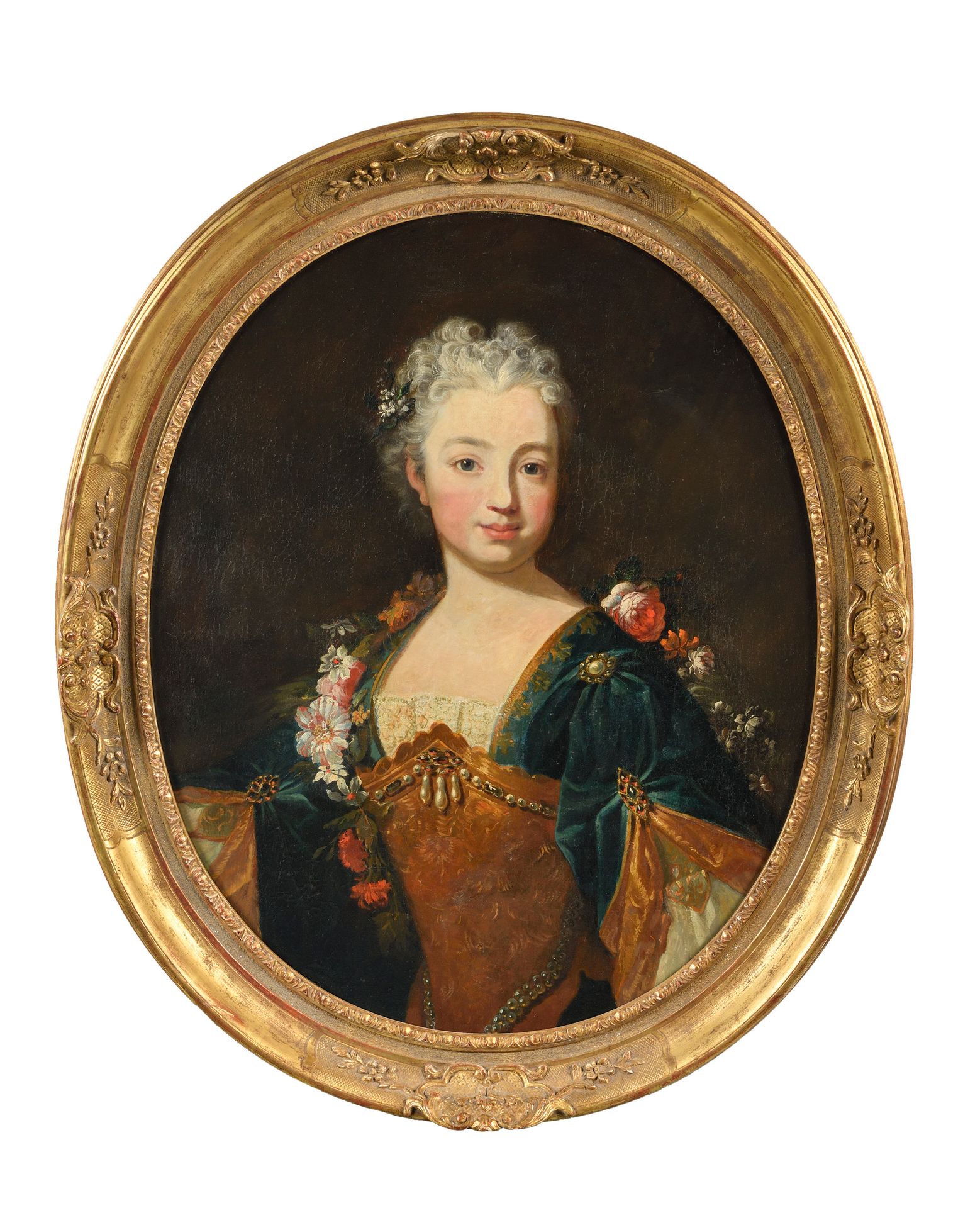 Null Ecole PIEMONTAISE du XVIIIe siècle 
Portrait dit de Marie-Adélaïde de Savoi&hellip;