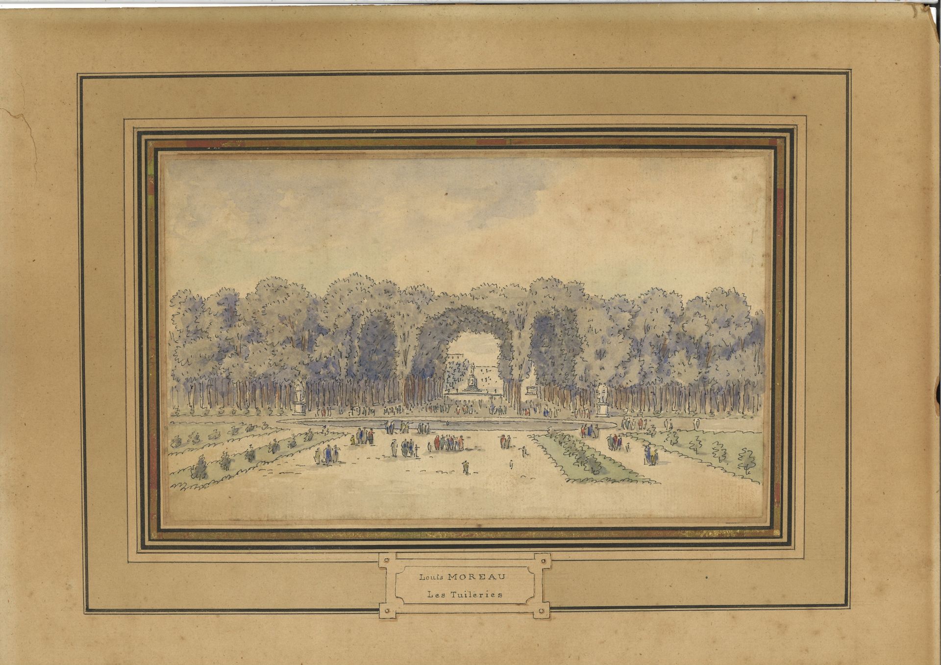 Null French school of the 18th century.
View of the Tuileries Park animated with&hellip;