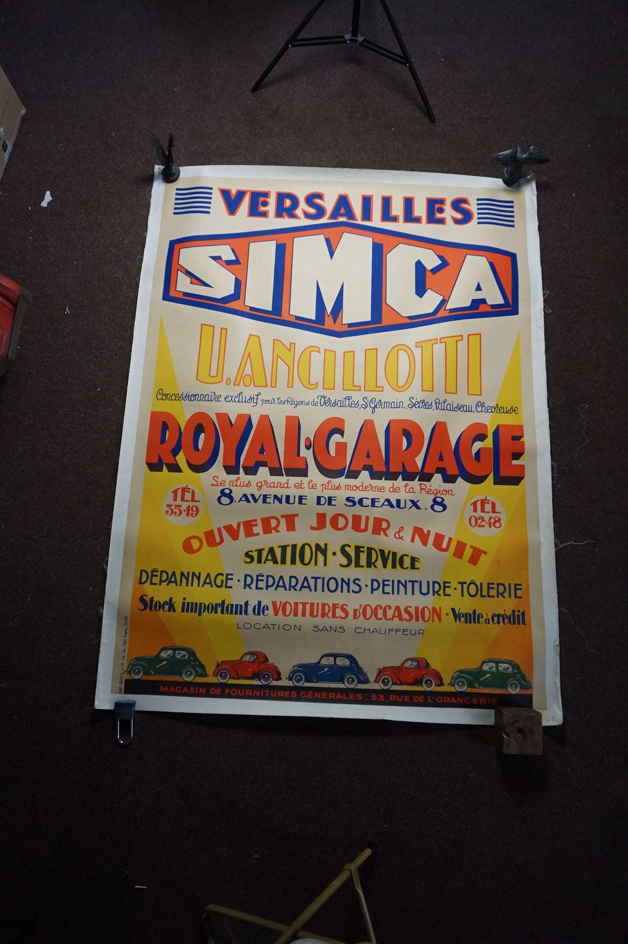 Null Poster Simca Versailles On canvas.