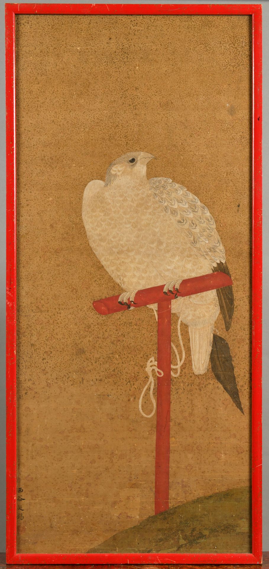 Null CHINA, 18. Jahrhundert 

Tusche- und Farbmalerei auf Seide, die einen weiße&hellip;