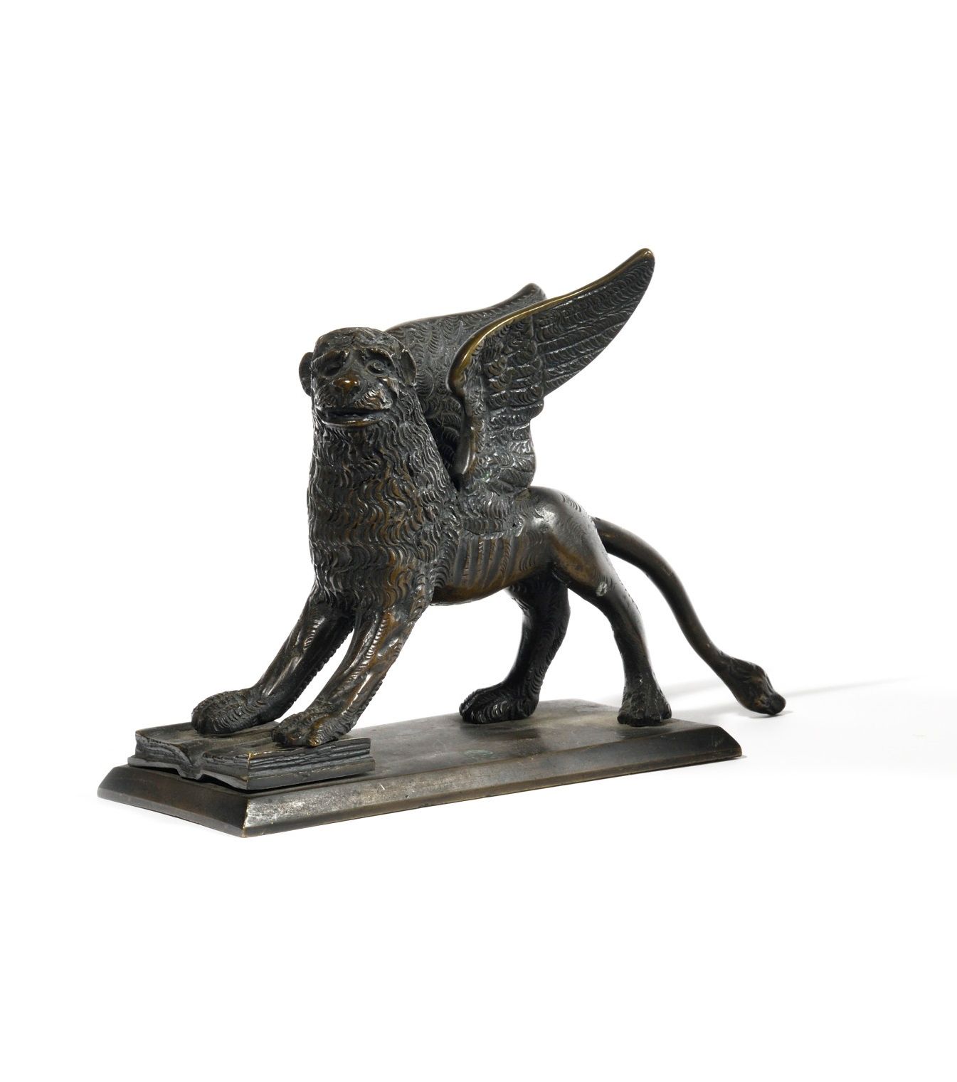 Null ECOLE ITALIENNE du XVIIIe siècle
Lion de Venise
Sujet en bronze patiné sur &hellip;