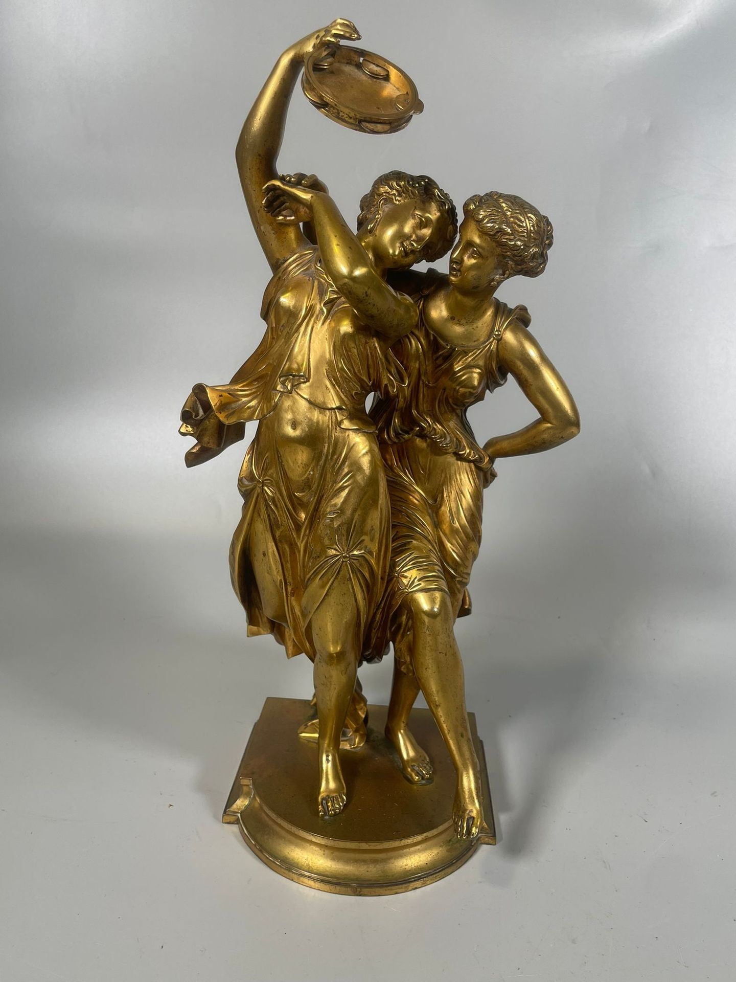 Null Henry Etienne DUMAIGE (1830-1888)
Le due baccanti
Gruppo in bronzo dorato, &hellip;