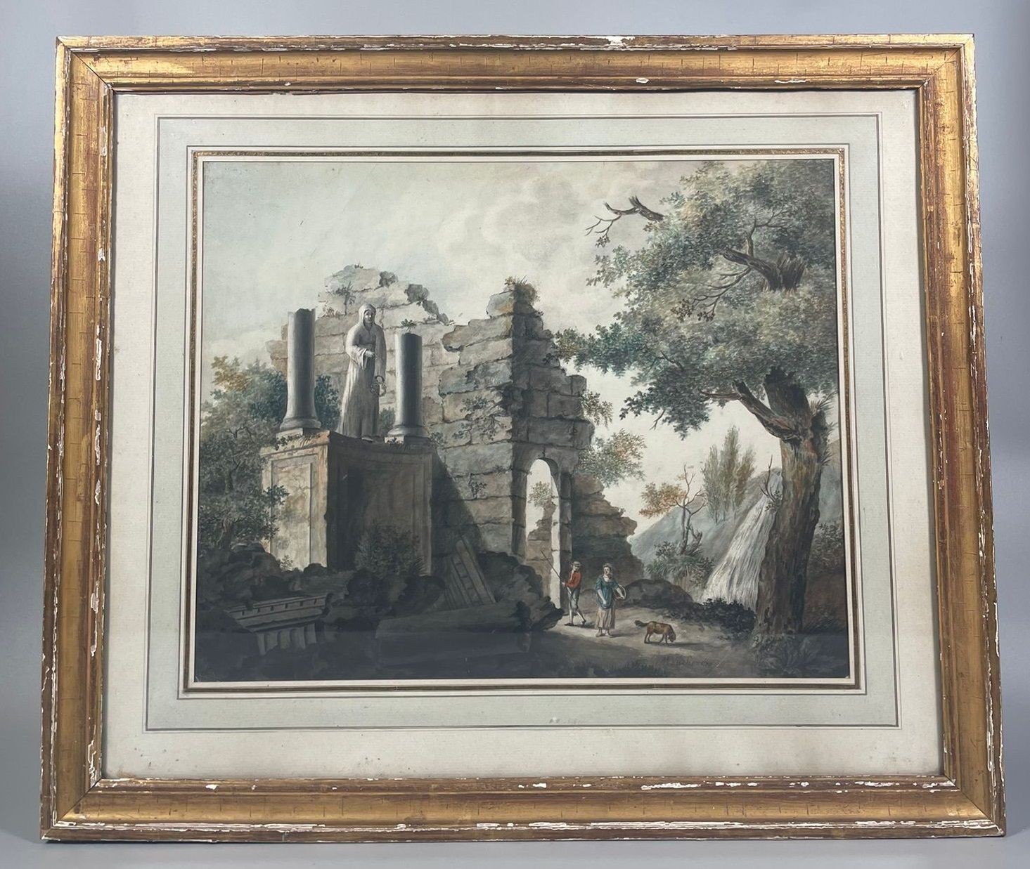 Null ECOLE DU NORD du XVIIIè siècle
Ruines animées
Aquarelle
36,5 x 45,6 cm
Port&hellip;