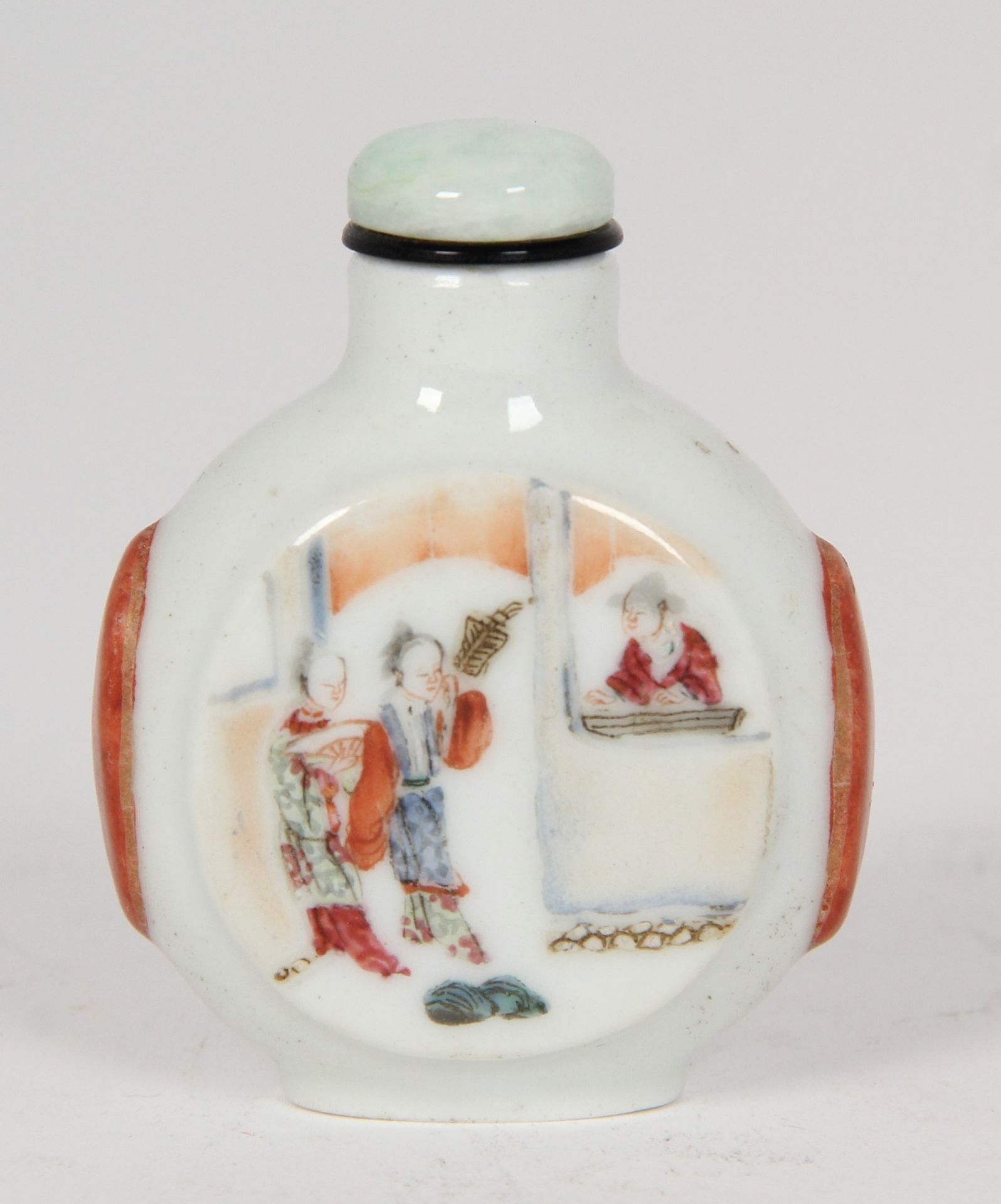 Null CHINE, XIXe SIÈCLE

Flacon tabatière de forme gourde en porcelaine et émaux&hellip;
