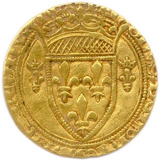 Null 查理七世 1422 - 1461

带皇冠的金盾，称为新盾（1436 年第 1 期）

点 2e = 罗马人（2.87 克） ♦ Dy 511 

窄&hellip;