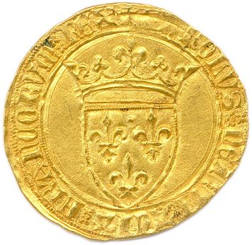 Null CHARLES VI 1380 - 1422 

Goldener Taler mit der Krone (2. Ausgabe 1388-1389&hellip;