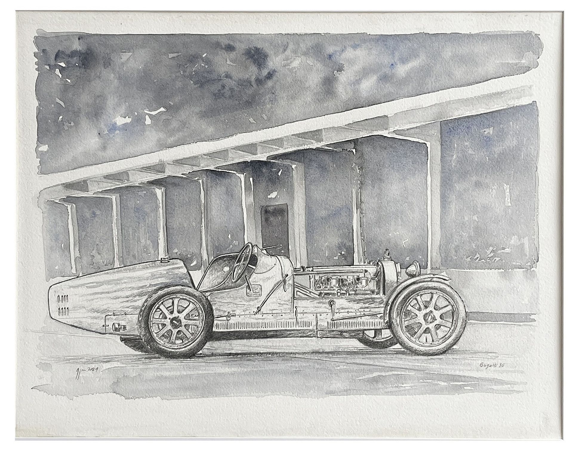 Bugatti Type 35 à Montlhéry, par Jean-Marie Guivarc’h Jean-Marie GUIVARC'H (gebo&hellip;