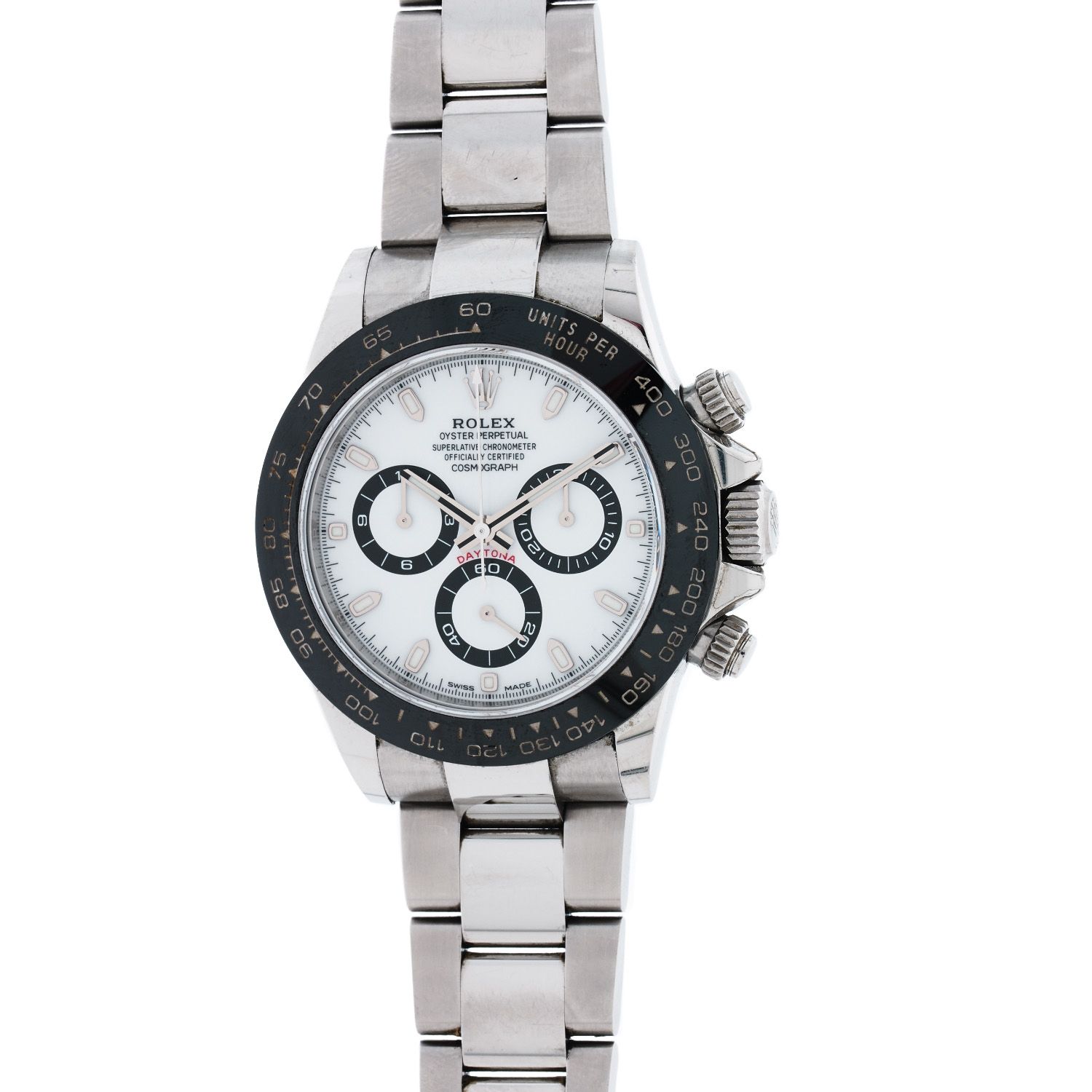 Null 劳力士
戴通纳（DAYTONA）宇宙计型陶瓷腕表。
编号：116500LN。
制作年代：2021 年。
劳力士 Daytona，精钢计时码表，白色表盘&hellip;