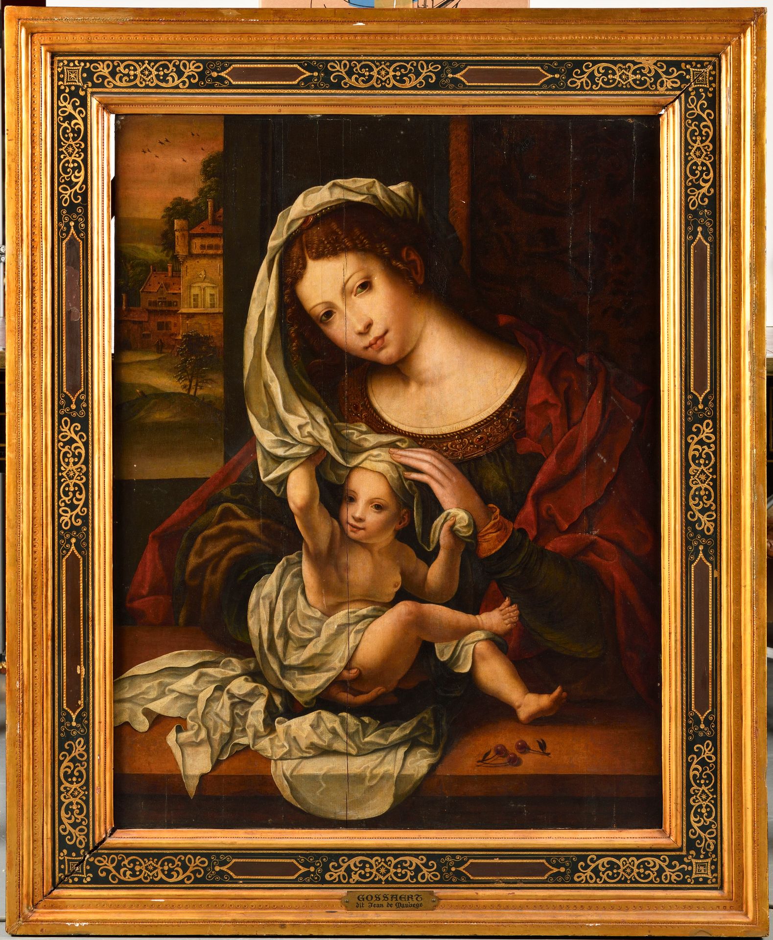 Null Ecole ANVERSOISE vers 1600, suiveur de Jan GOSSAERT dit MABUSE
Vierge à l'E&hellip;