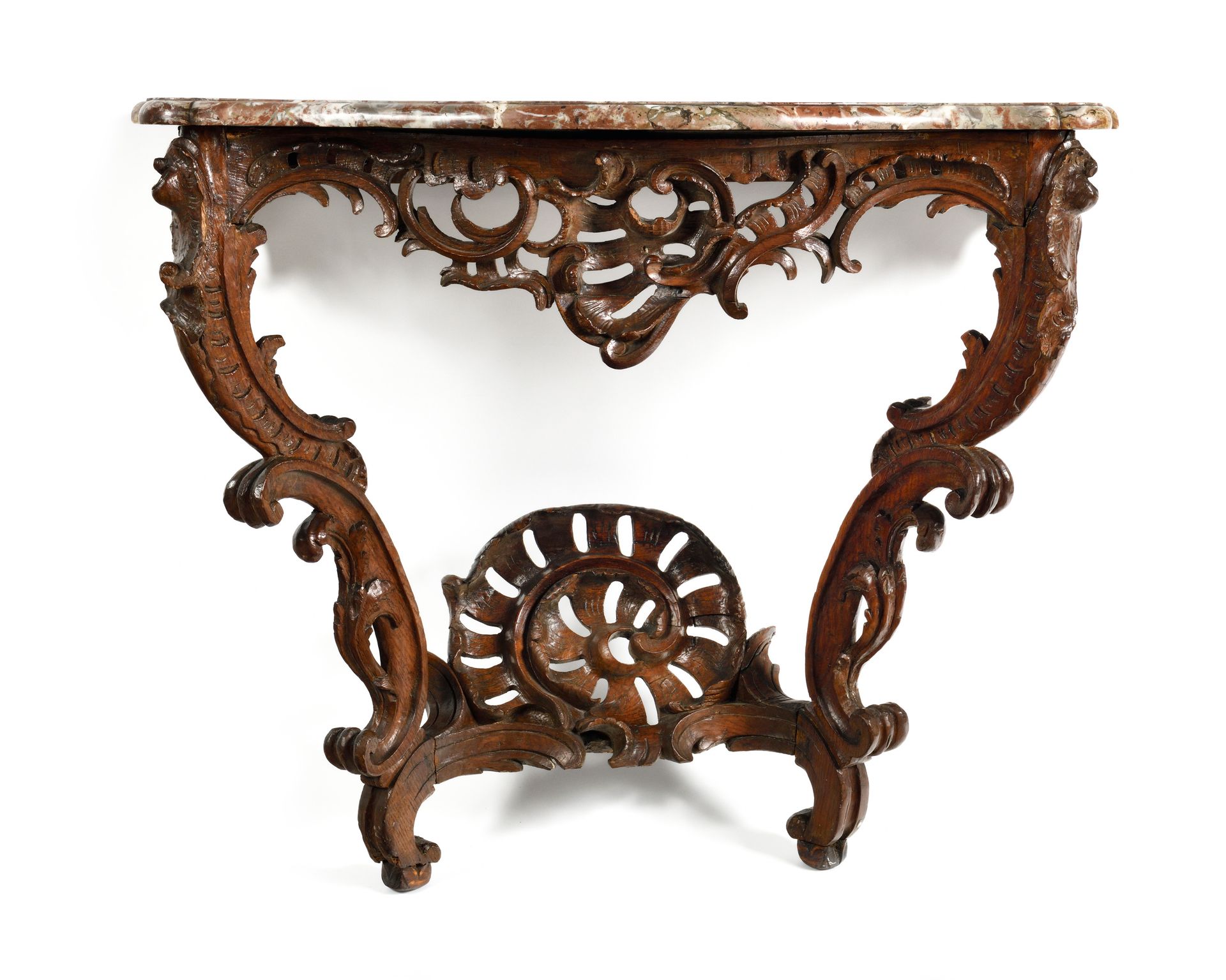 Null GALBEE CONSOLE
in molded and carved wood, decorated with openwork foliage a&hellip;