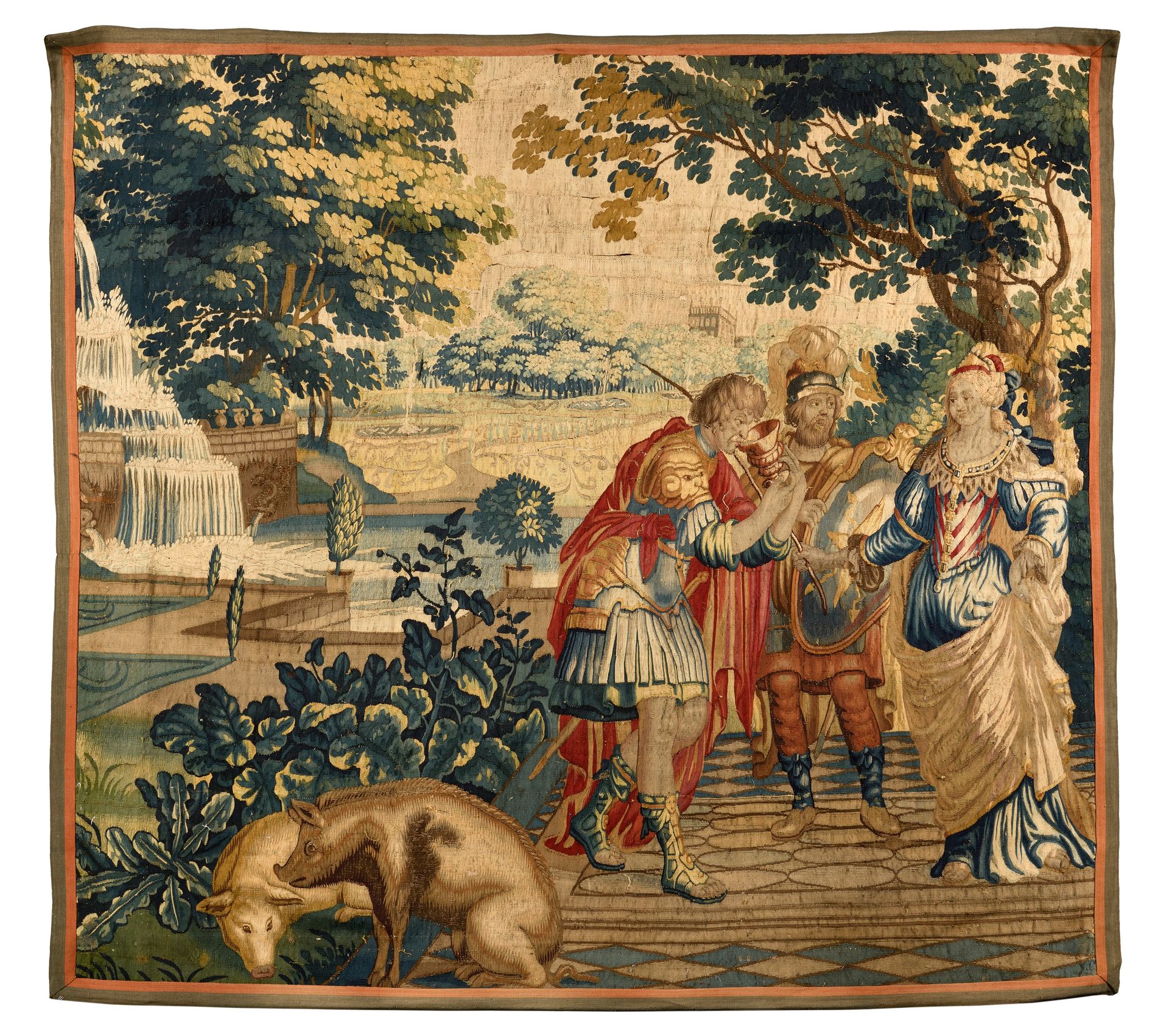 Null Panel of tapestry from the Antwerp manufactory 
Flanders 
1st third of 17th&hellip;