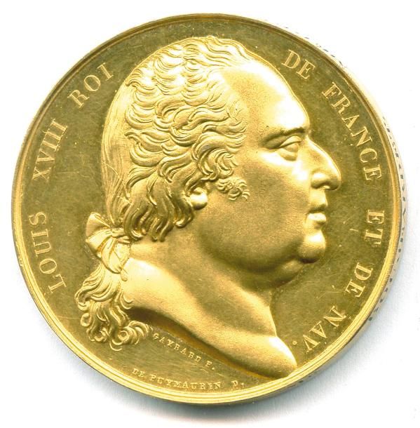Null LOUIS XVIII (1815 - 1824) Tête nue du roi à droite. Gayrard F./ de Puymauri&hellip;