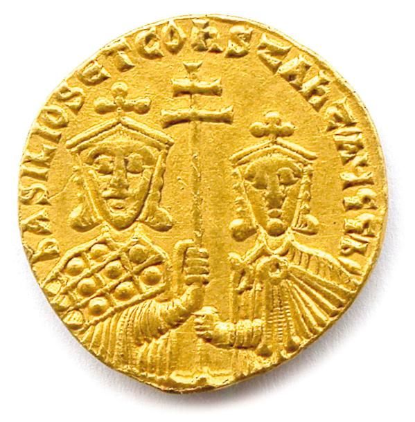 Null BASILE Ier le Macédonien et CONST ANTI N (868 – 879) Solidus (sou d’or) Con&hellip;