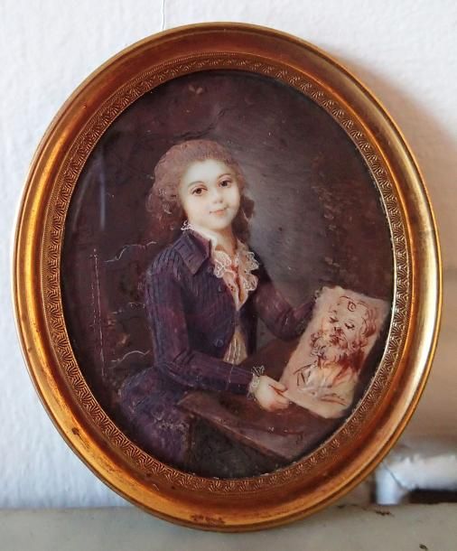 Null Louis-Marie SICARD dit « SICARDI » ( attribué à) (1743-1825) Portrait d’un &hellip;