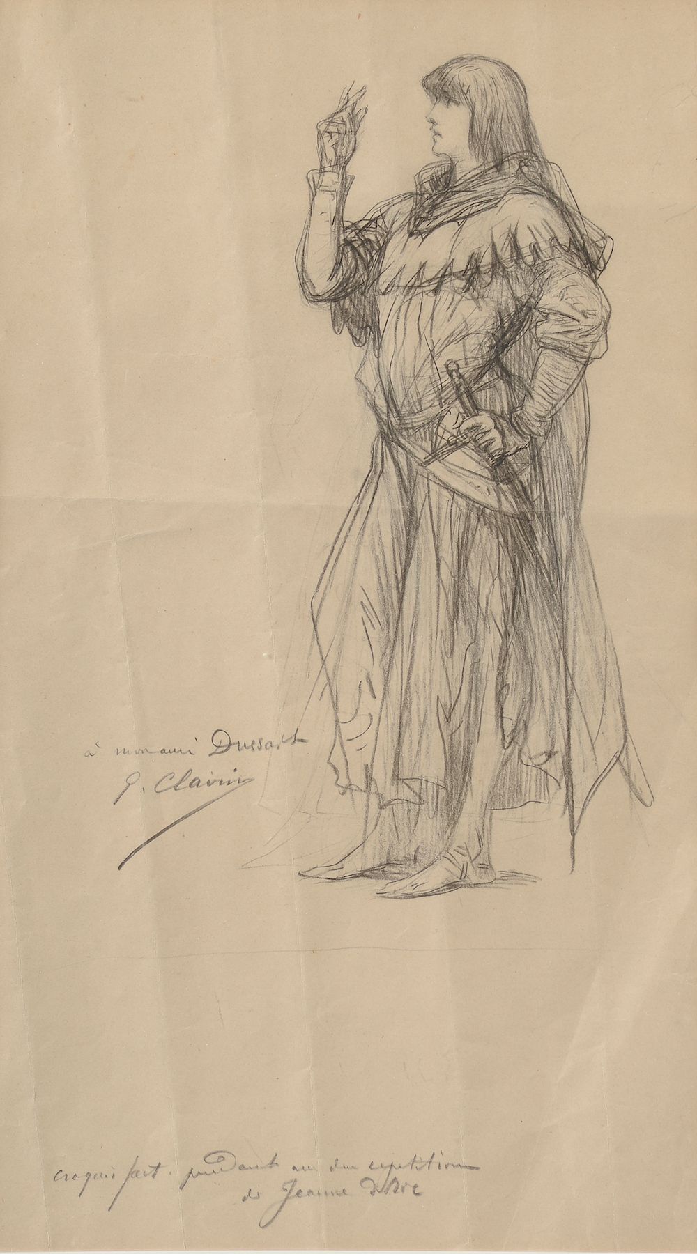 Null 乔治-克莱因（Georges CLAIRIN）（1843年，巴黎-1919年，Clohars-Carnoët）。

萨拉-伯恩哈特饰演圣女贞德。

纸&hellip;