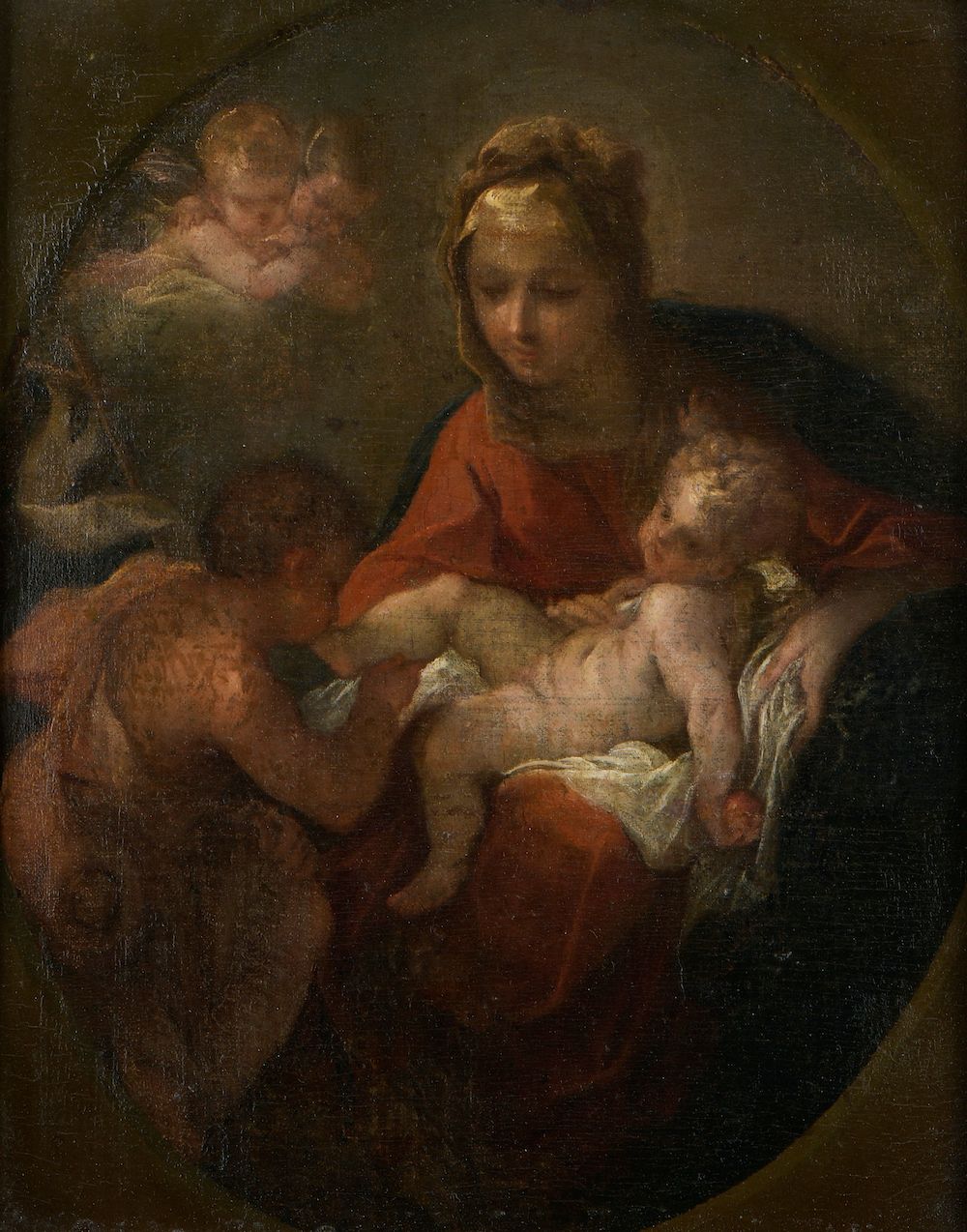 Null Emilian school circa 1640.

The Virgin and Child with Saint John the Baptis&hellip;