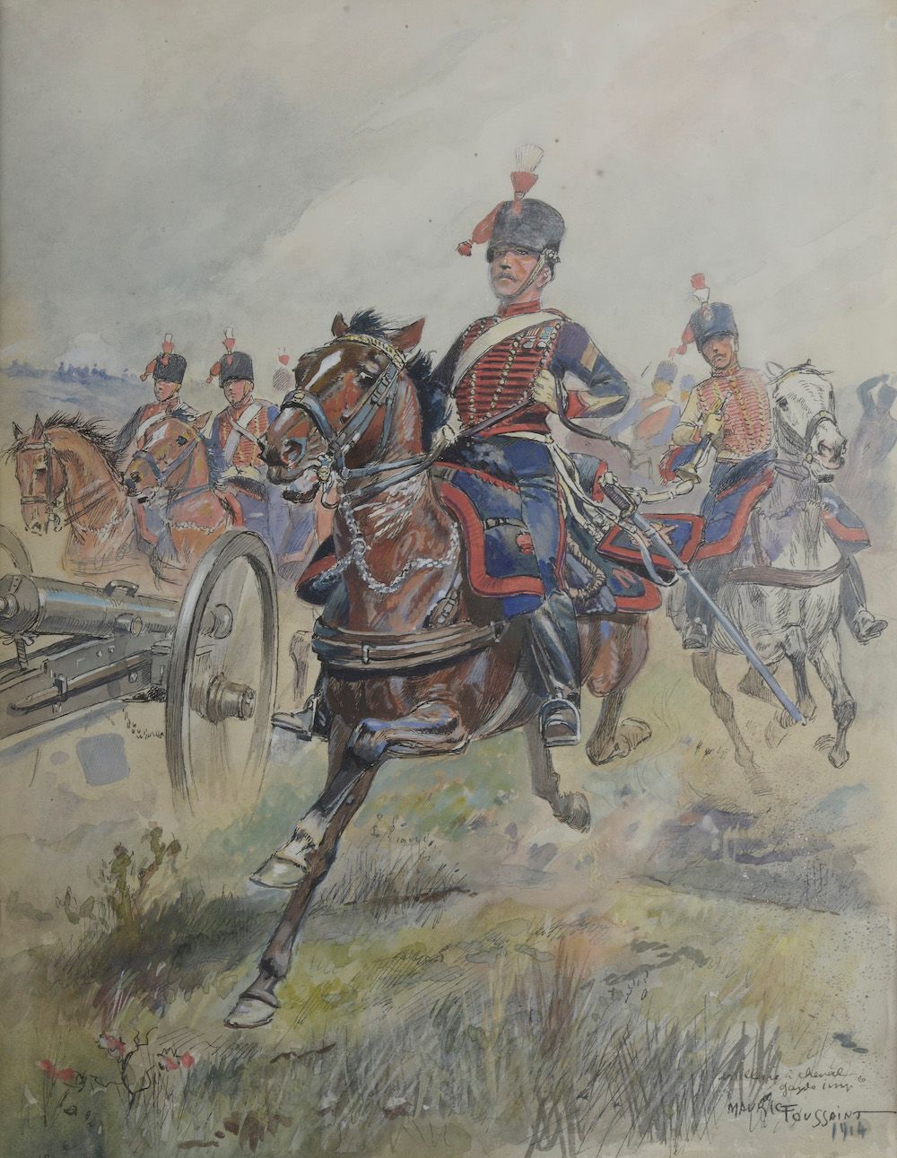 Null Maurice TOUSSAINT (Fontenay-aux-Roses, 1882 - Écully, 1974). 

Artillerie à&hellip;