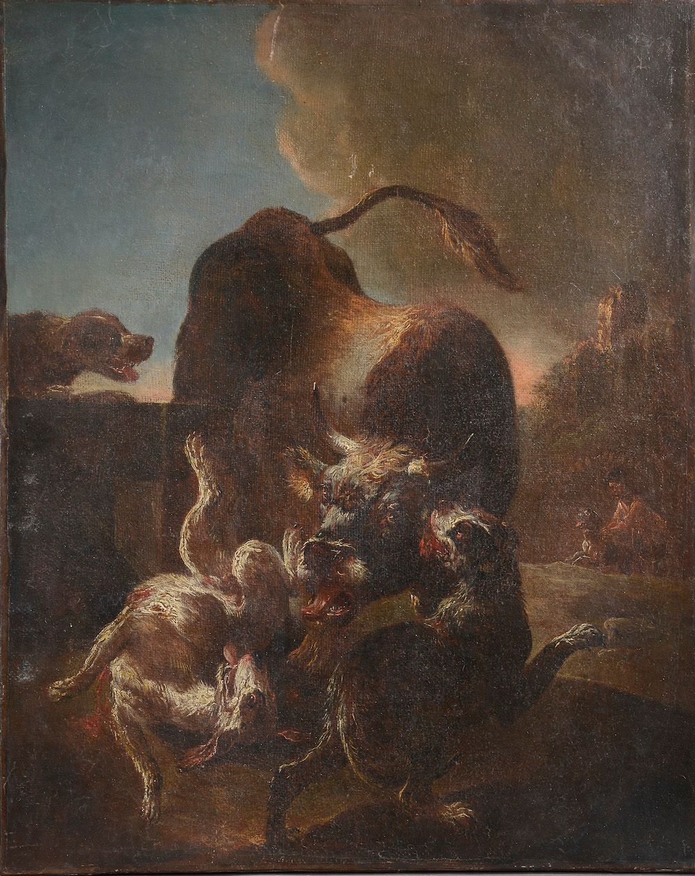Null Attributed to Cajetan ROOS called Gaetano da ROSA (1690-1770). 

 Bull atta&hellip;
