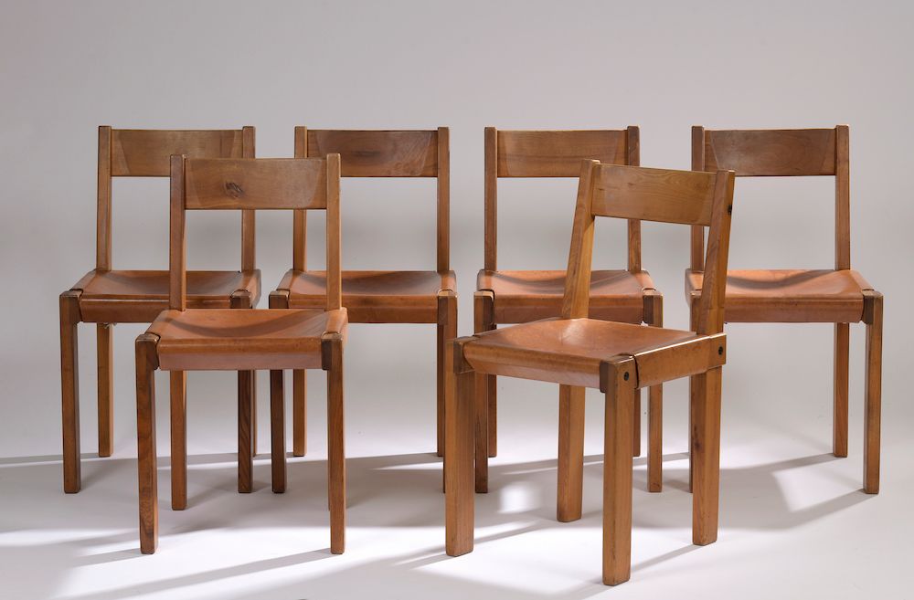 Null 
Pierre CHAPO (1927-1987), éditions SELTZ.




Suite de six chaises modèle &hellip;