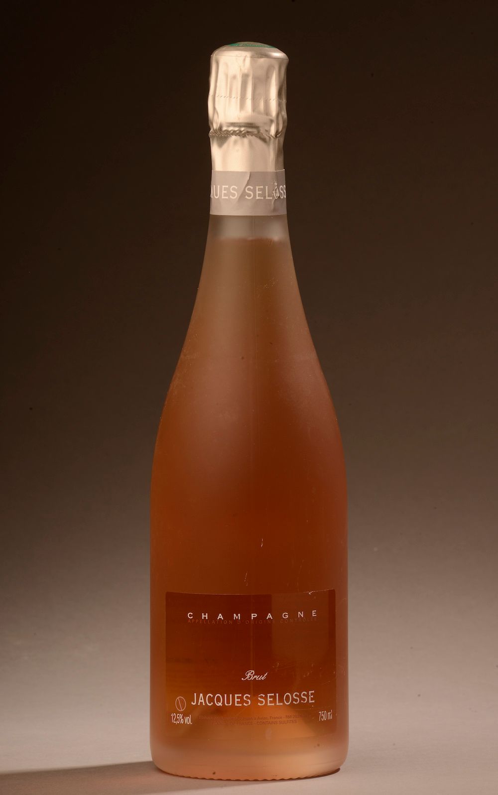 Null 1 botella de CHAMPAGNE rosado Jacques Selosse (degollado en julio de 2010)