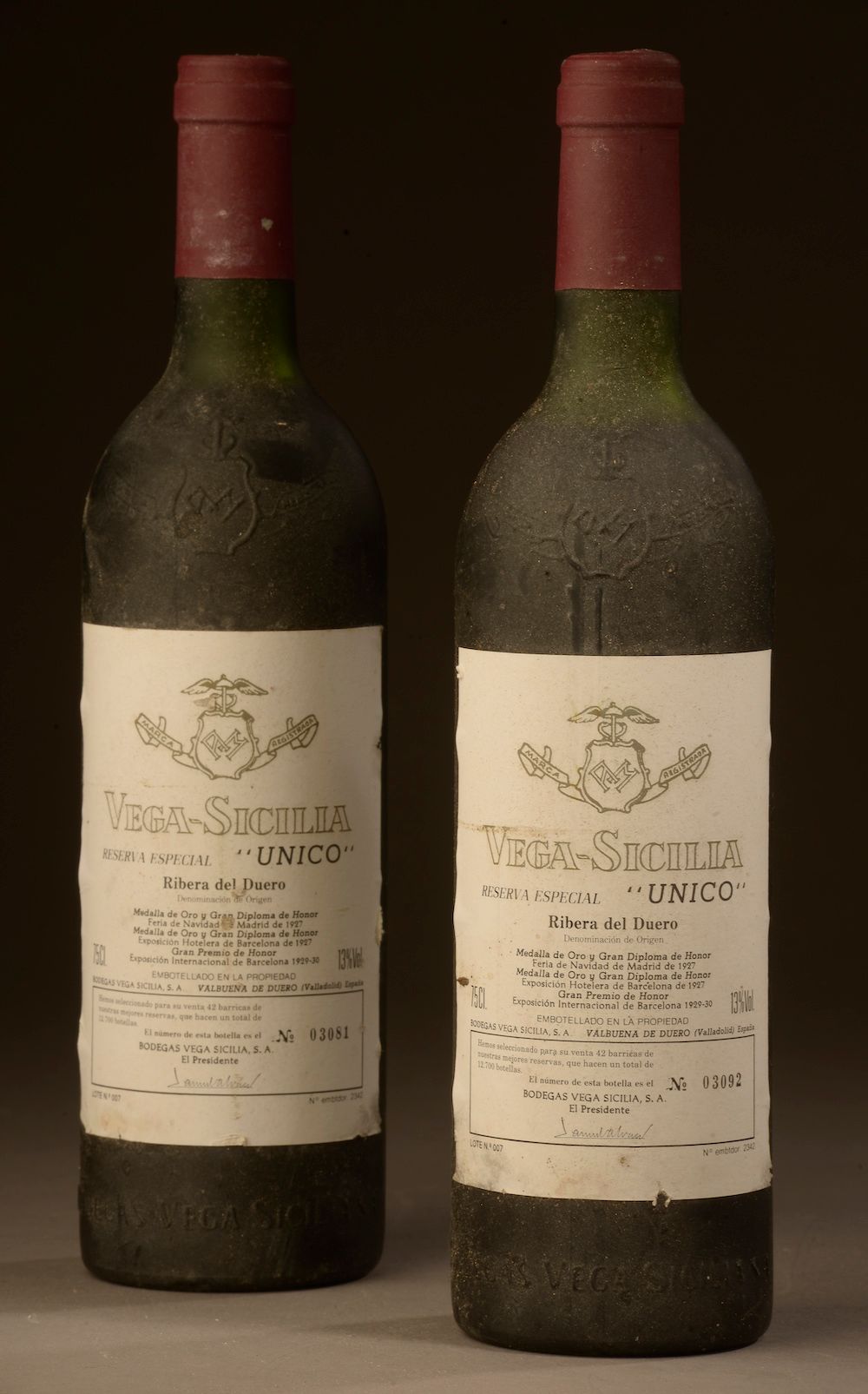 Null 2 bouteilles RIBERA DEL DUERO "Reserva Especial Unico", Vega Sicilia (es, 1&hellip;