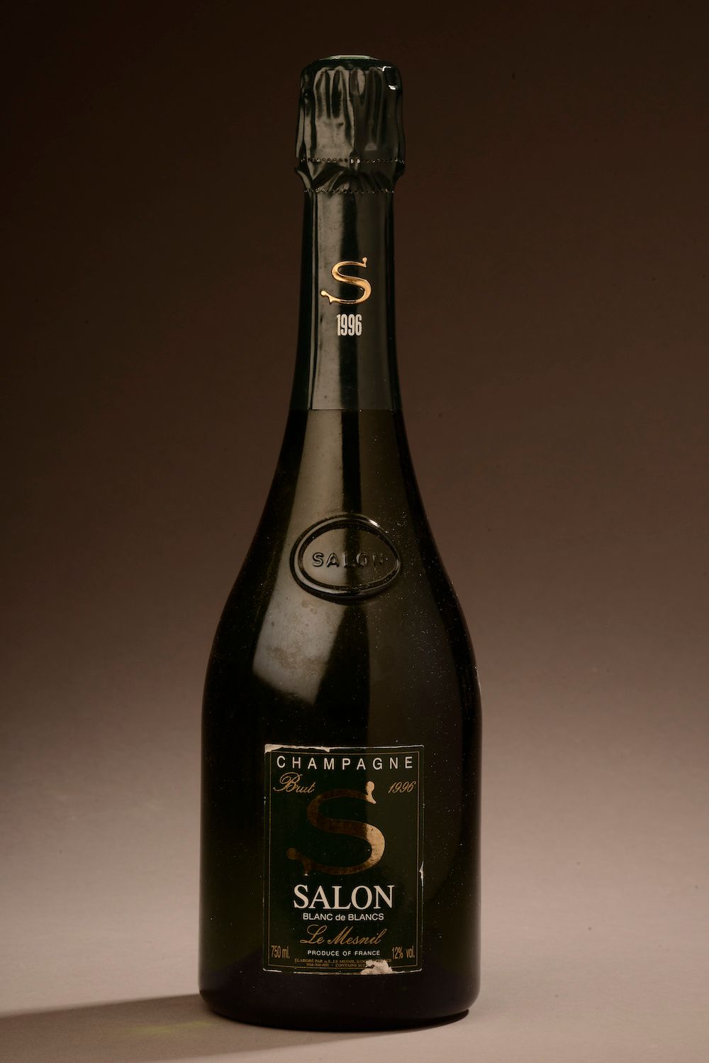 Null 1 botella de CHAMPAGNE "S", Salon 1996 (etla)