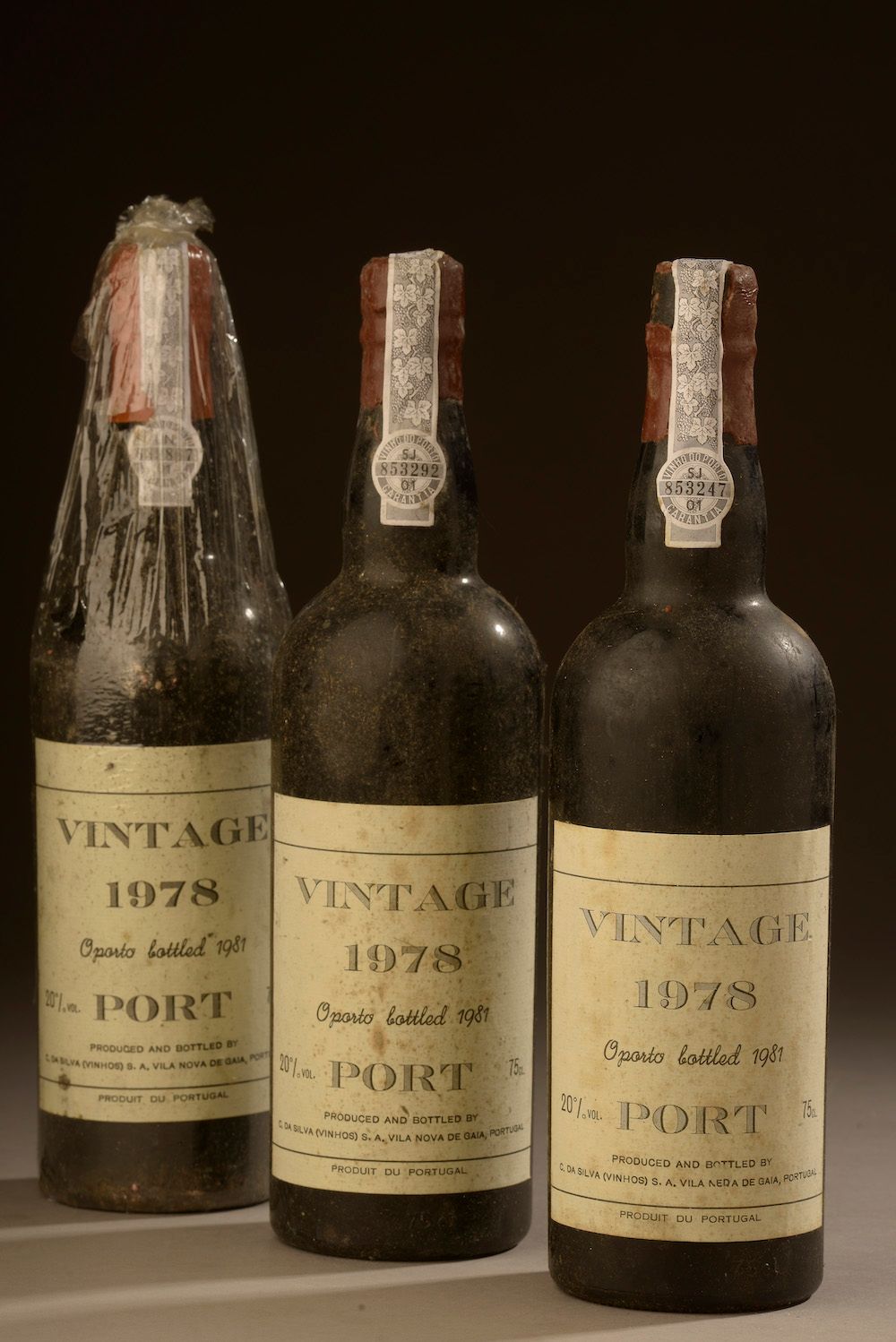 Null 3 botellas PORTO "Vintage", Da Silva 1978 (elt)