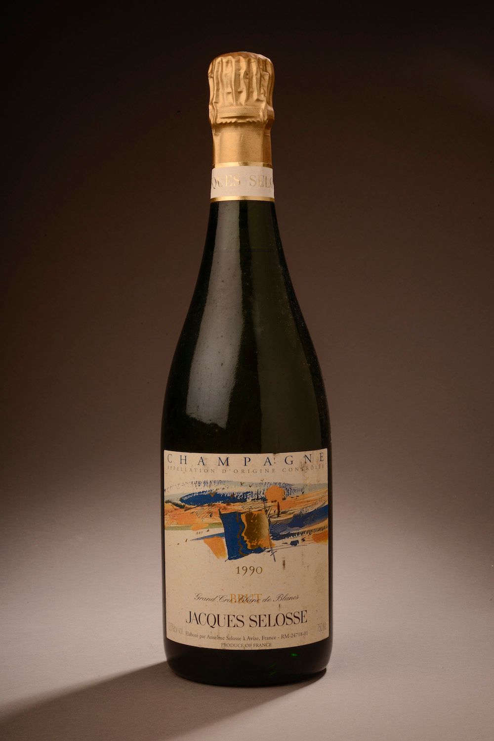 Null 1 bouteille CHAMPAGNE "Grand Cru Blanc de Blancs", Jacques Selosse 1990 (el&hellip;