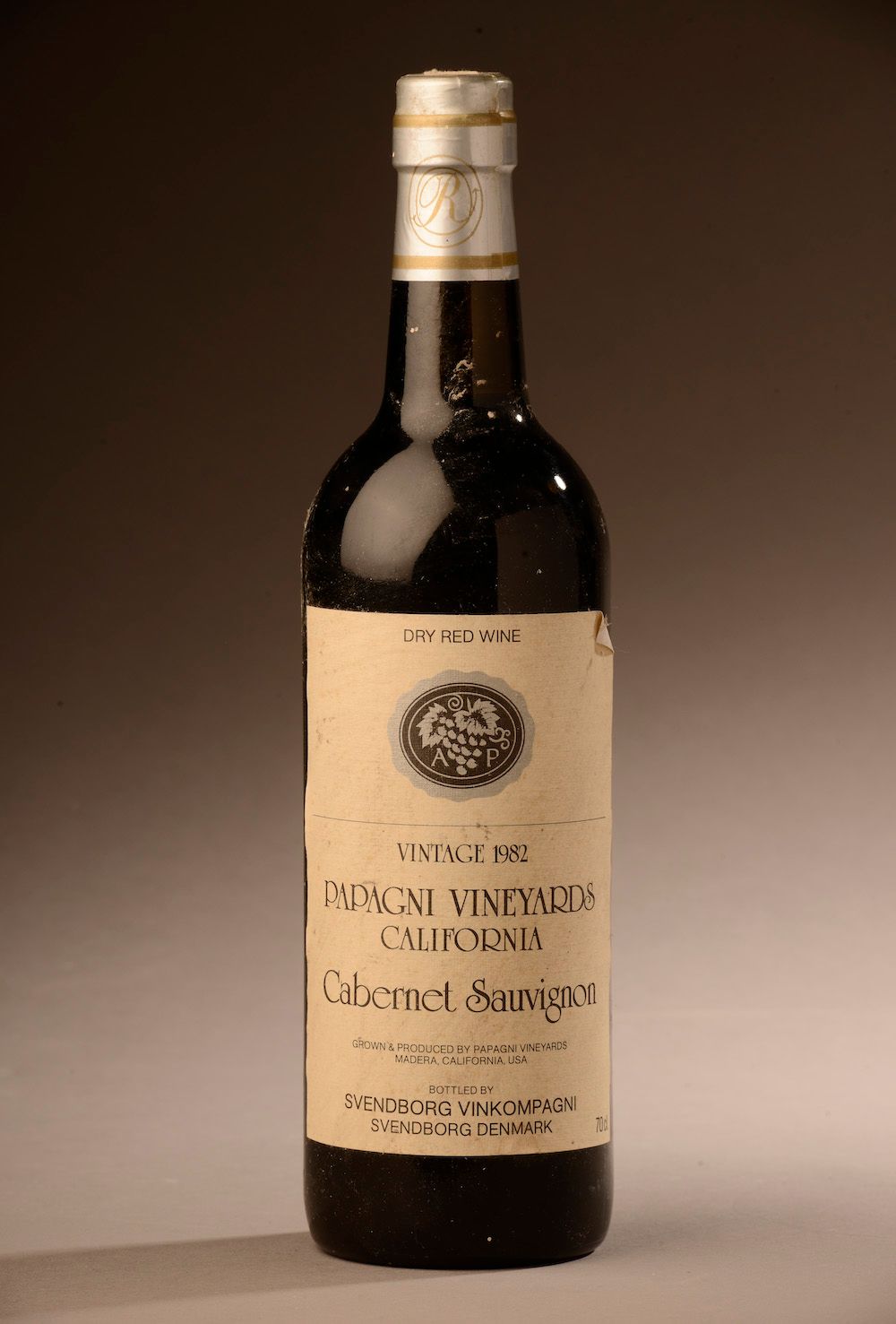 Null 1瓶CABERNET-SAUVIGNON "Madera", Papagni Vineyards 1982 (由丹麦Svendborg装瓶)