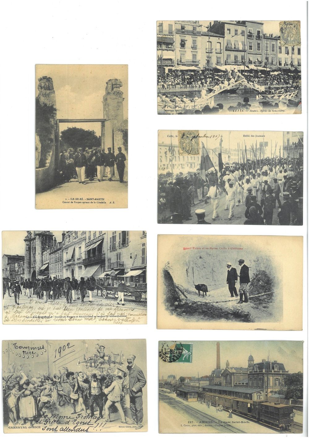 Null ABOUT 11 POSTCARDS OF JUSTICE, VARIA: Selection. "Amiens-La Gare Saint

Roc&hellip;